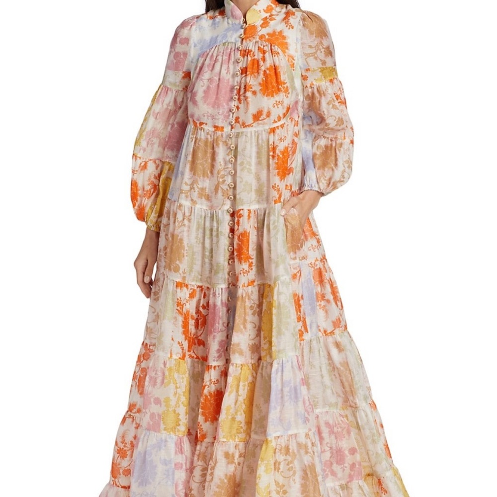 Zimmermann Lantern Tiered Maxi Dress NWT